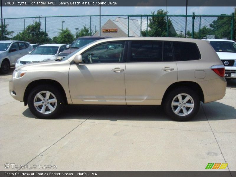 Sandy Beach Metallic / Sand Beige 2008 Toyota Highlander 4WD
