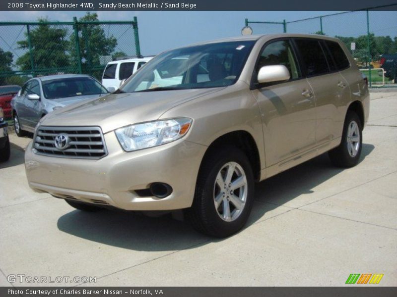 Sandy Beach Metallic / Sand Beige 2008 Toyota Highlander 4WD