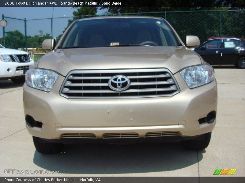 Sandy Beach Metallic / Sand Beige 2008 Toyota Highlander 4WD