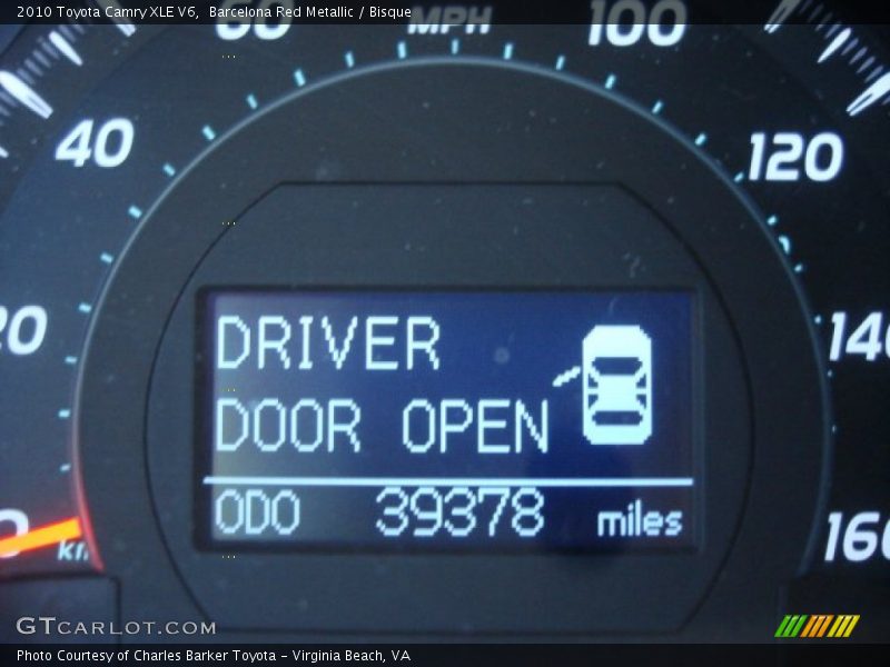 Barcelona Red Metallic / Bisque 2010 Toyota Camry XLE V6