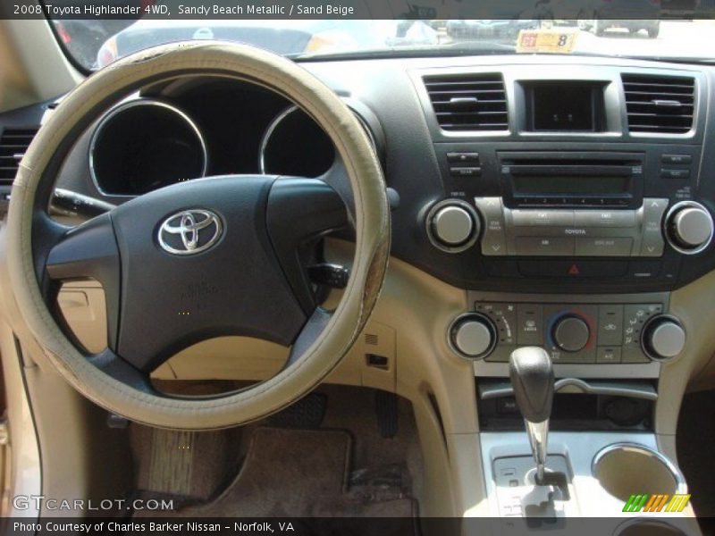 Sandy Beach Metallic / Sand Beige 2008 Toyota Highlander 4WD