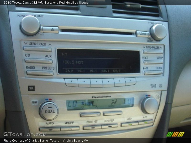 Barcelona Red Metallic / Bisque 2010 Toyota Camry XLE V6