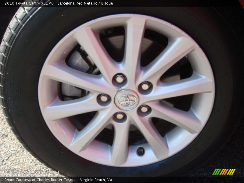 Barcelona Red Metallic / Bisque 2010 Toyota Camry XLE V6