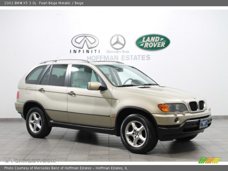 Pearl Beige Metallic / Beige 2001 BMW X5 3.0i