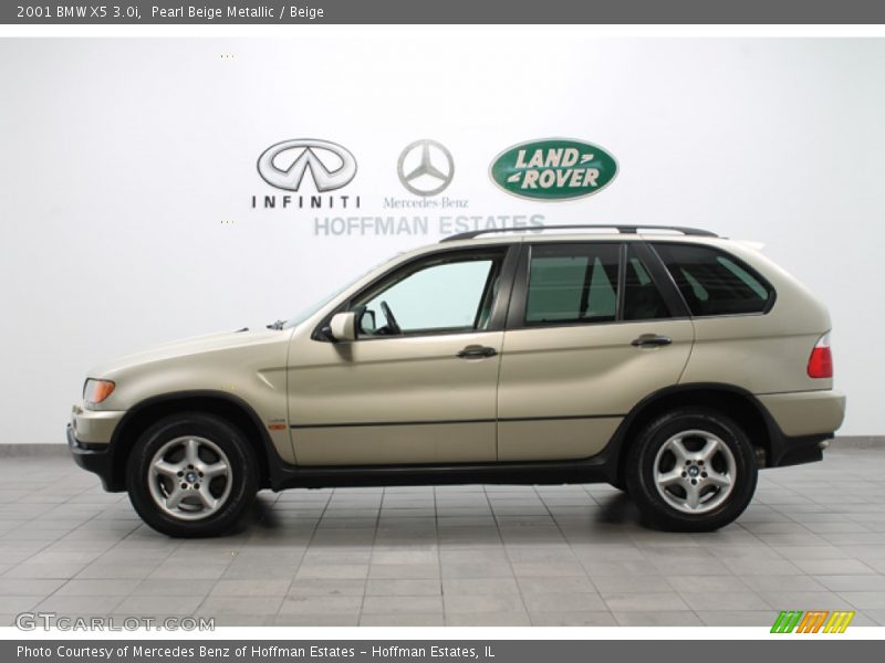 Pearl Beige Metallic / Beige 2001 BMW X5 3.0i