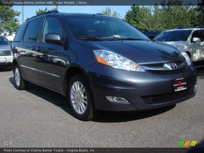 Slate Metallic / Stone 2010 Toyota Sienna Limited AWD