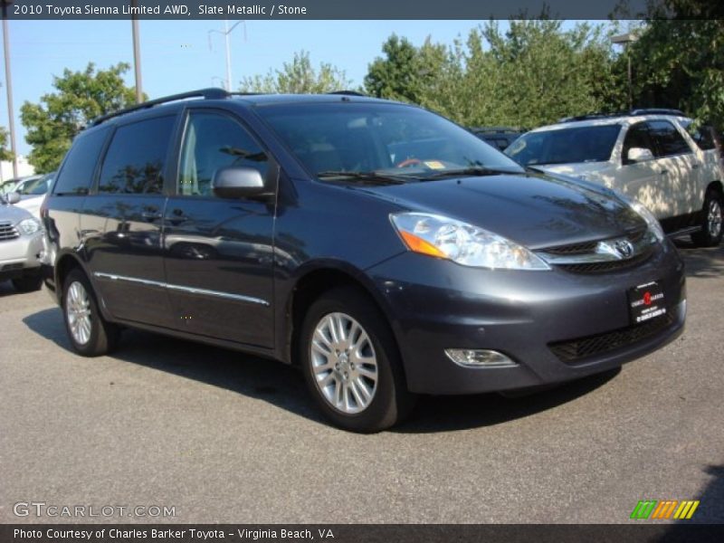 Slate Metallic / Stone 2010 Toyota Sienna Limited AWD