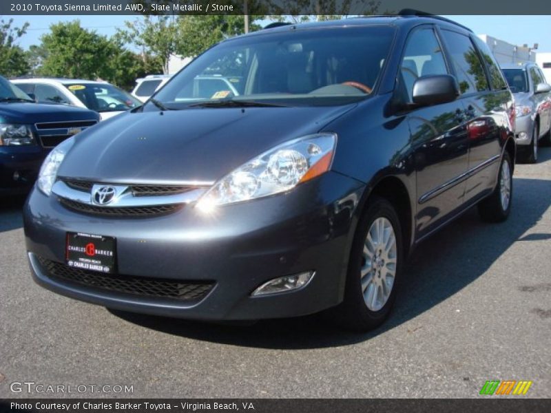 Slate Metallic / Stone 2010 Toyota Sienna Limited AWD