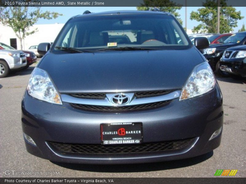 Slate Metallic / Stone 2010 Toyota Sienna Limited AWD