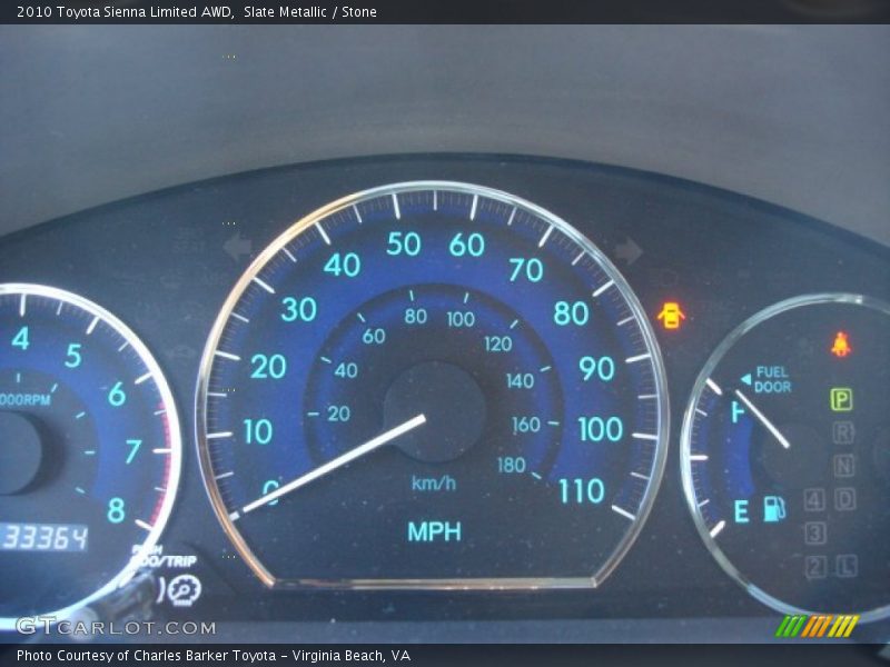 Slate Metallic / Stone 2010 Toyota Sienna Limited AWD