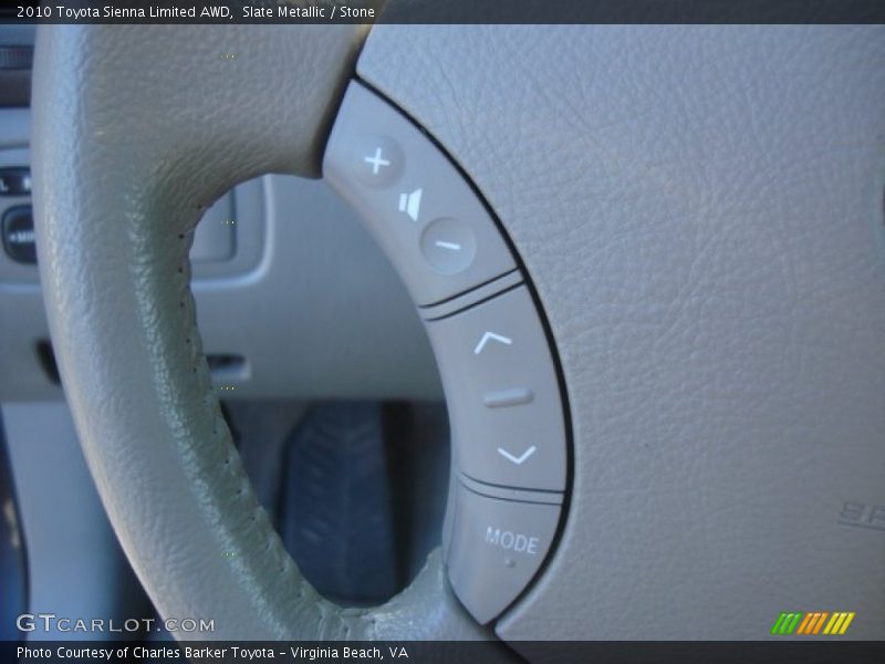 Slate Metallic / Stone 2010 Toyota Sienna Limited AWD