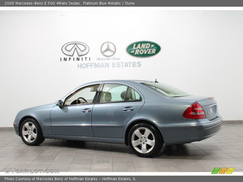 Platinum Blue Metallic / Stone 2006 Mercedes-Benz E 500 4Matic Sedan