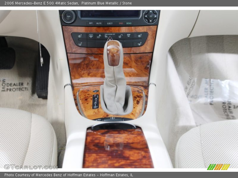 Platinum Blue Metallic / Stone 2006 Mercedes-Benz E 500 4Matic Sedan