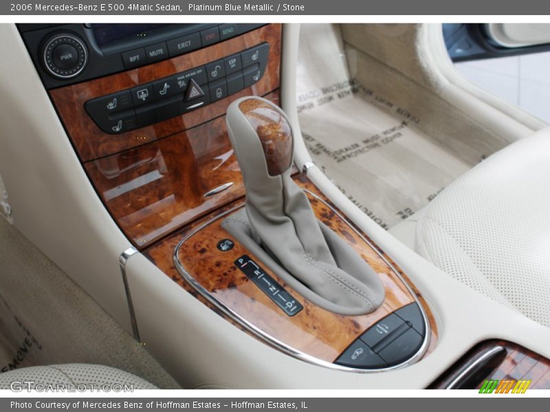 Platinum Blue Metallic / Stone 2006 Mercedes-Benz E 500 4Matic Sedan