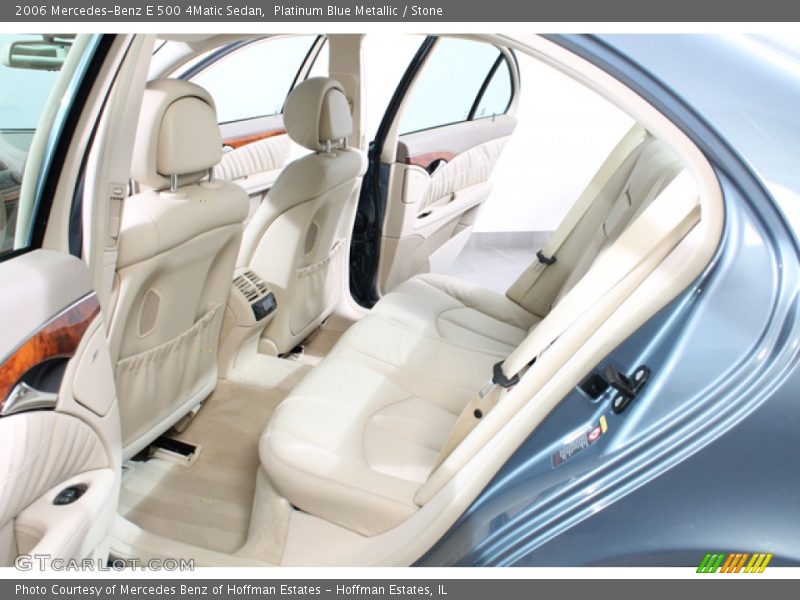 Platinum Blue Metallic / Stone 2006 Mercedes-Benz E 500 4Matic Sedan
