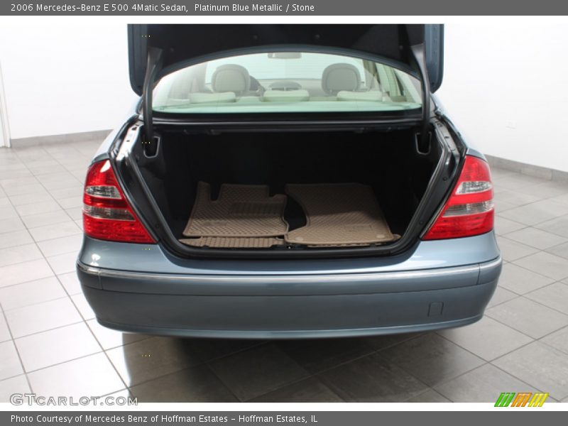 Platinum Blue Metallic / Stone 2006 Mercedes-Benz E 500 4Matic Sedan