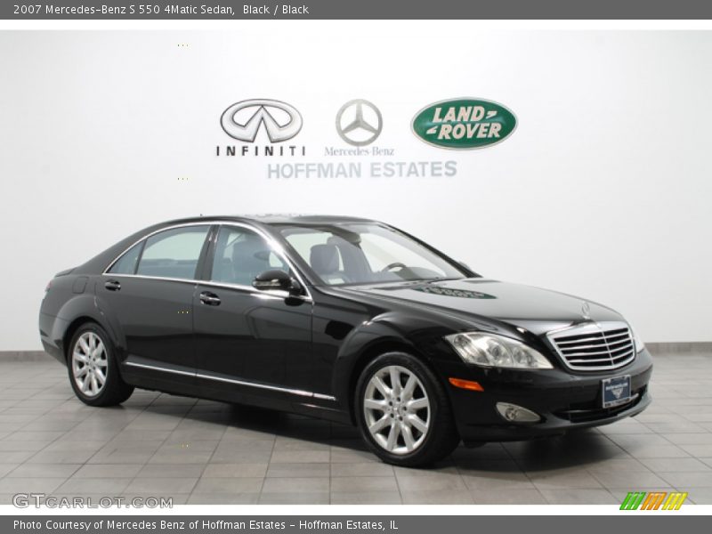 Black / Black 2007 Mercedes-Benz S 550 4Matic Sedan