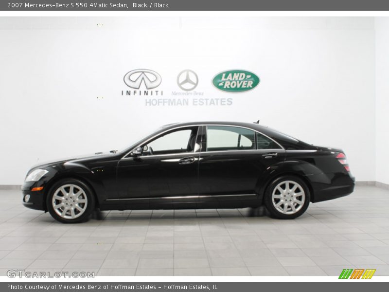 Black / Black 2007 Mercedes-Benz S 550 4Matic Sedan