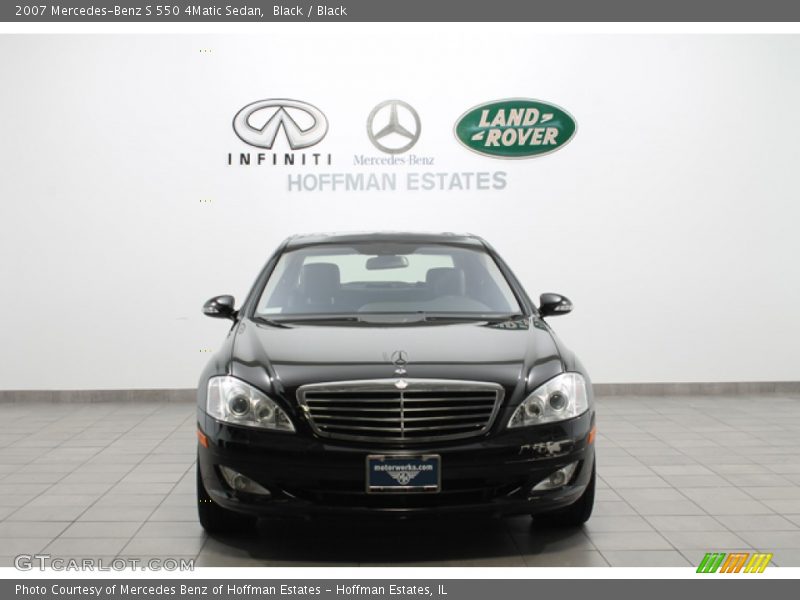 Black / Black 2007 Mercedes-Benz S 550 4Matic Sedan