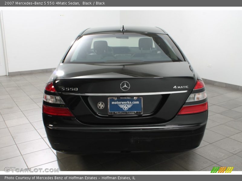 Black / Black 2007 Mercedes-Benz S 550 4Matic Sedan