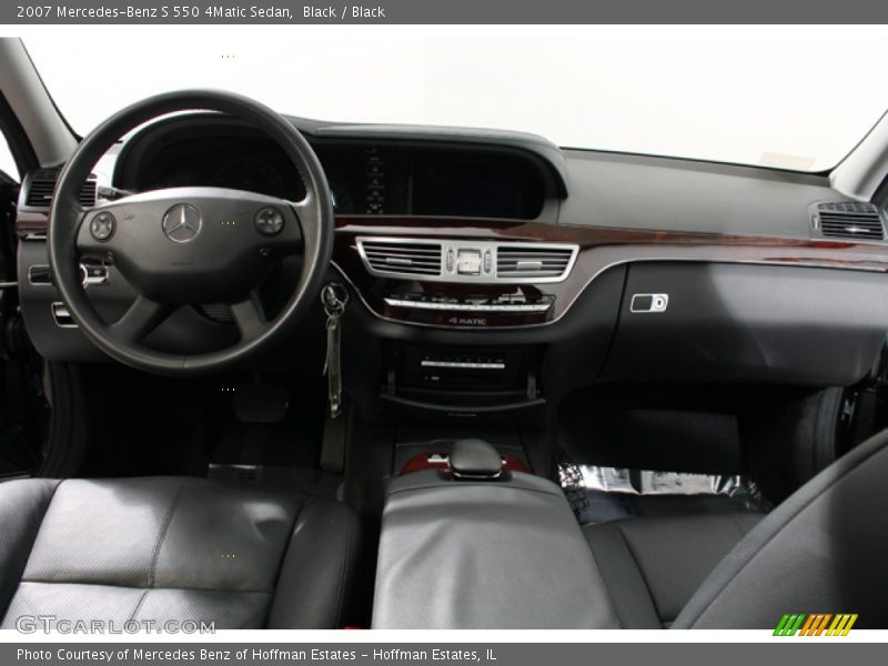 Black / Black 2007 Mercedes-Benz S 550 4Matic Sedan
