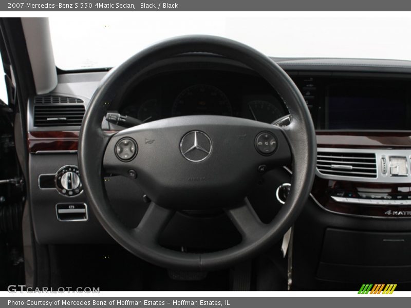 Black / Black 2007 Mercedes-Benz S 550 4Matic Sedan
