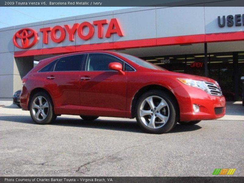 Barcelona Red Metallic / Ivory 2009 Toyota Venza V6