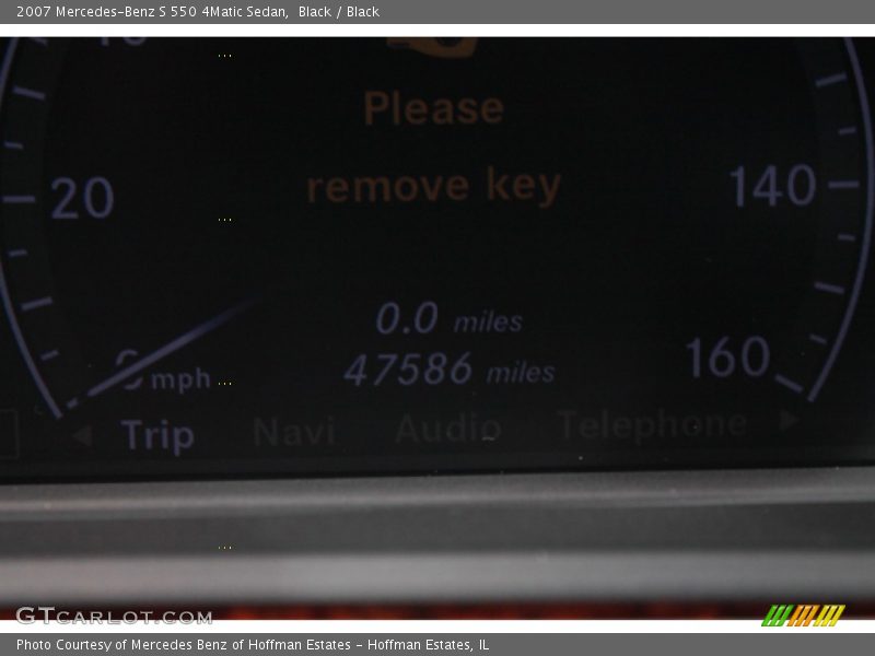 Black / Black 2007 Mercedes-Benz S 550 4Matic Sedan