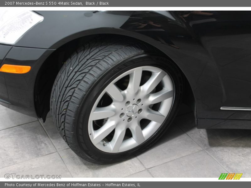 Black / Black 2007 Mercedes-Benz S 550 4Matic Sedan