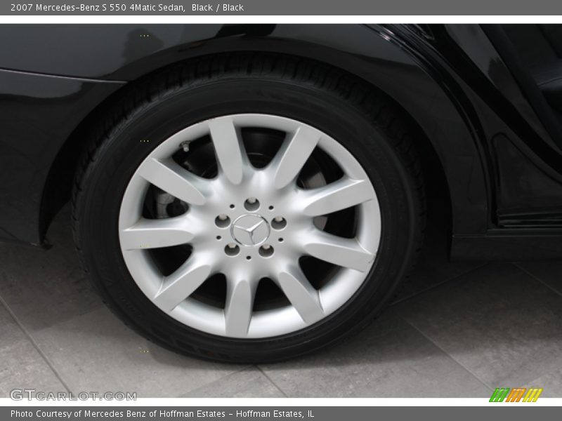 Black / Black 2007 Mercedes-Benz S 550 4Matic Sedan