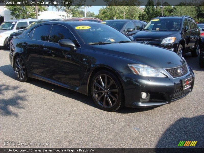Smoky Granite Mica / Black 2008 Lexus IS F
