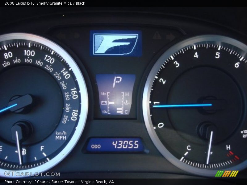Smoky Granite Mica / Black 2008 Lexus IS F