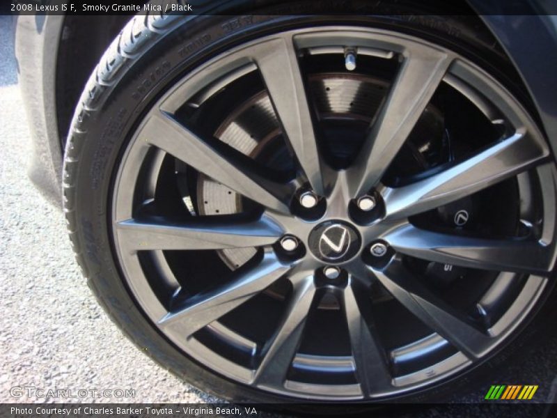 Smoky Granite Mica / Black 2008 Lexus IS F