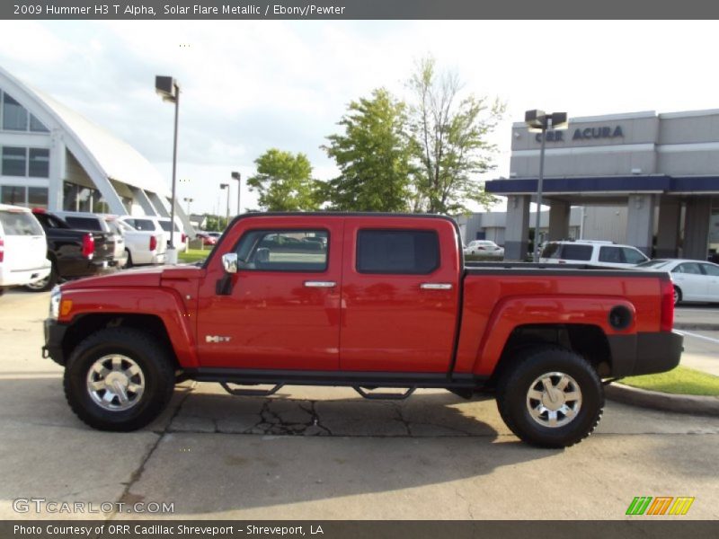 Solar Flare Metallic / Ebony/Pewter 2009 Hummer H3 T Alpha