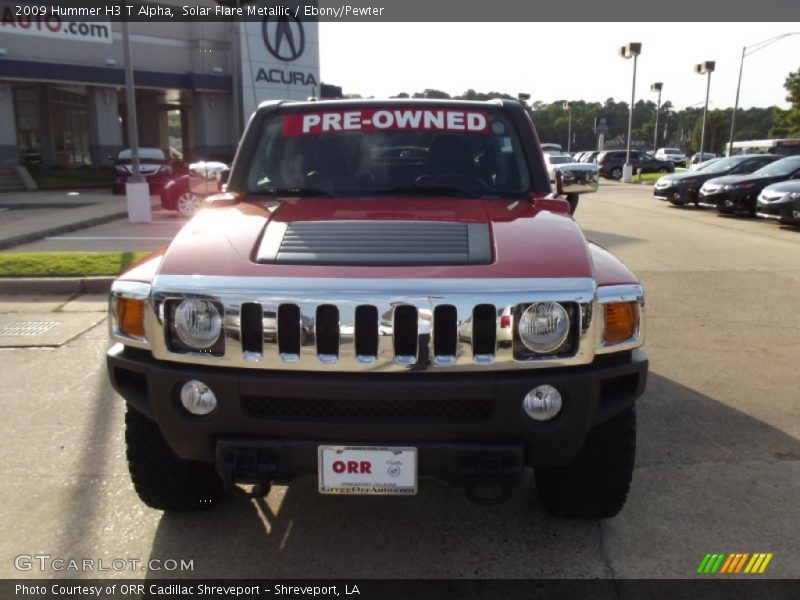 Solar Flare Metallic / Ebony/Pewter 2009 Hummer H3 T Alpha