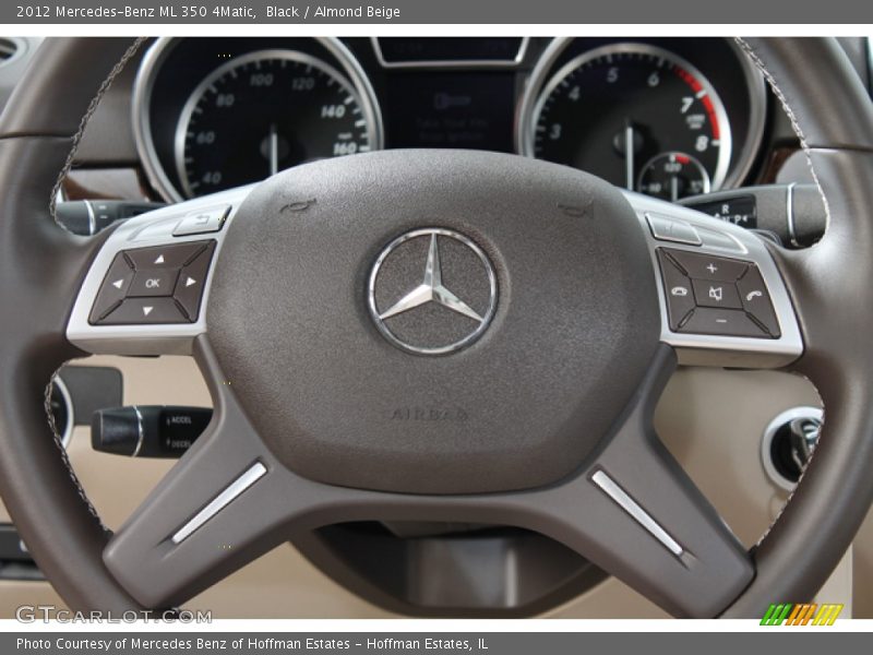 Black / Almond Beige 2012 Mercedes-Benz ML 350 4Matic
