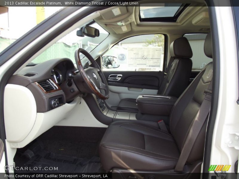  2013 Escalade Platinum Cocoa/Light Linen Interior