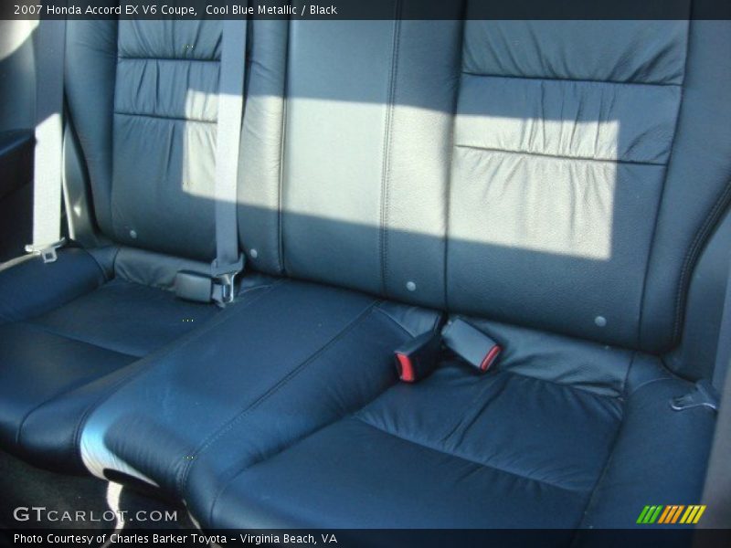 Cool Blue Metallic / Black 2007 Honda Accord EX V6 Coupe