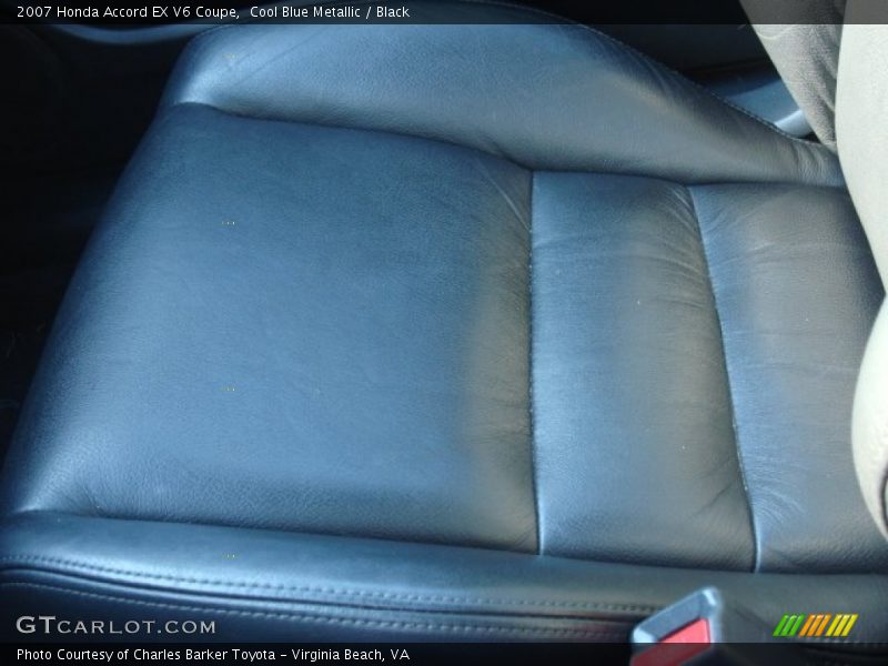 Cool Blue Metallic / Black 2007 Honda Accord EX V6 Coupe