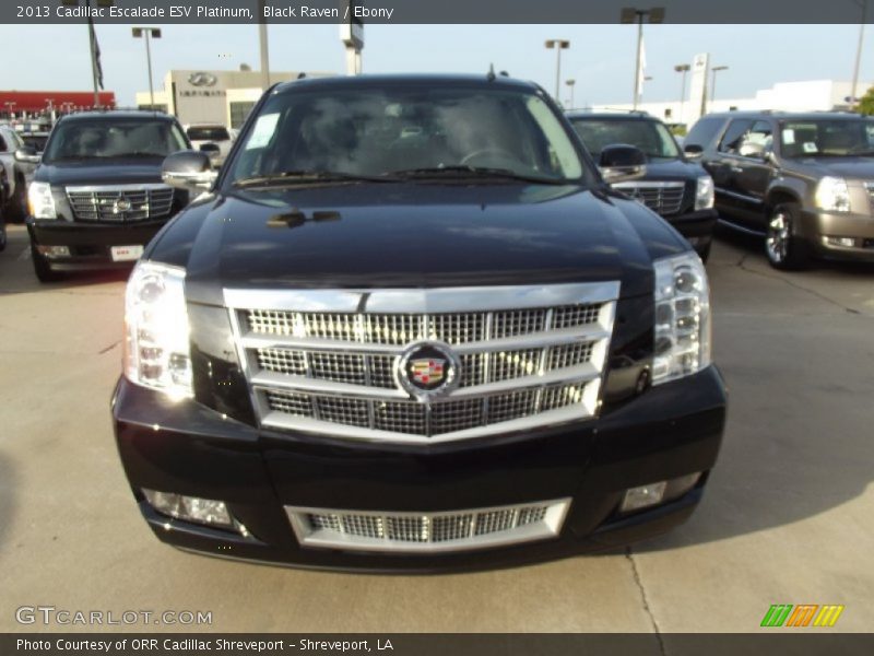 Black Raven / Ebony 2013 Cadillac Escalade ESV Platinum