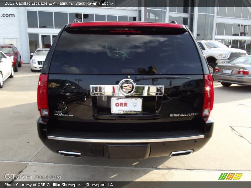 Black Raven / Ebony 2013 Cadillac Escalade ESV Platinum