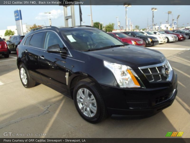 Black Ice Metallic / Ebony/Ebony 2012 Cadillac SRX FWD