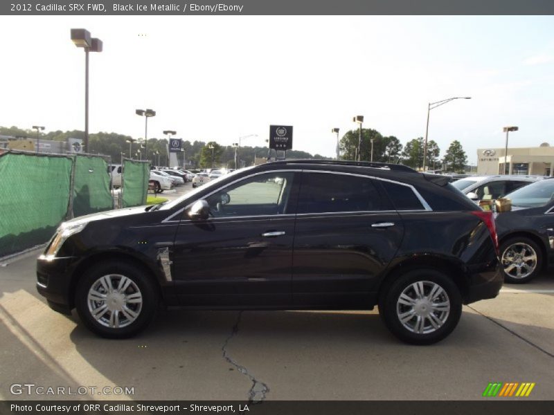 Black Ice Metallic / Ebony/Ebony 2012 Cadillac SRX FWD