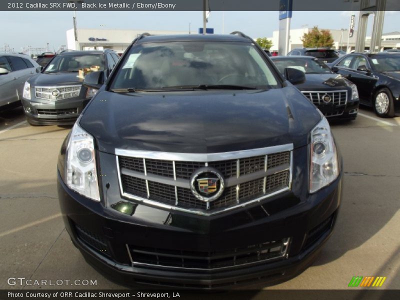 Black Ice Metallic / Ebony/Ebony 2012 Cadillac SRX FWD