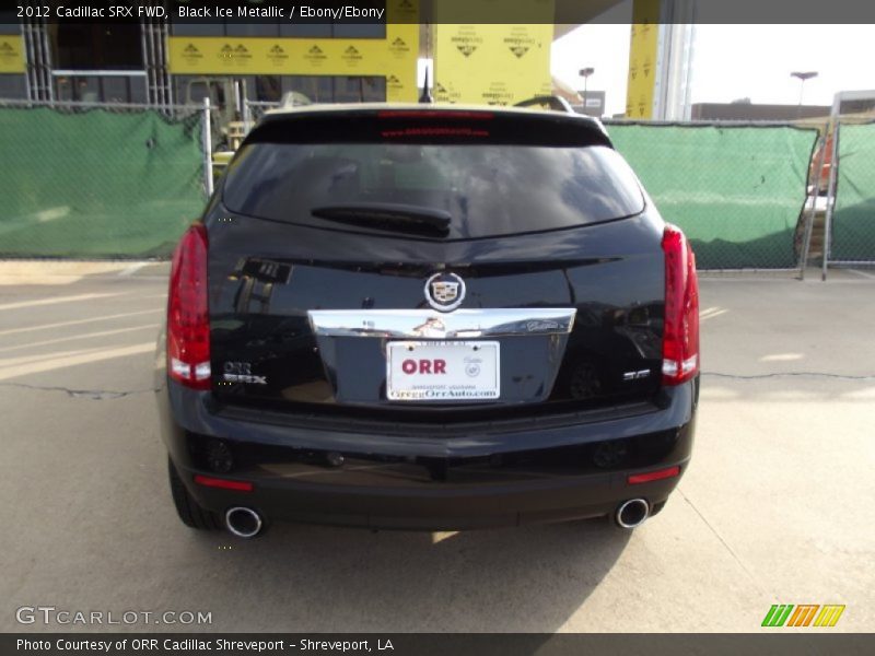 Black Ice Metallic / Ebony/Ebony 2012 Cadillac SRX FWD