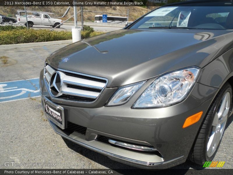 Olivine Grey Metallic / Natural Beige/Black 2013 Mercedes-Benz E 350 Cabriolet