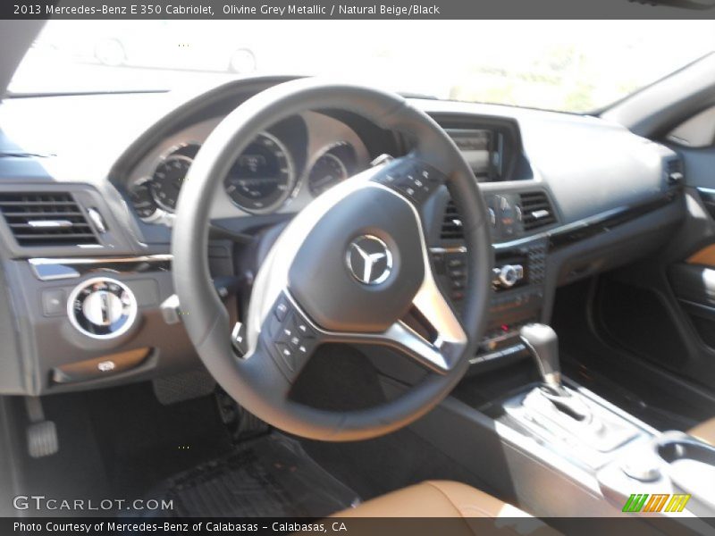 Olivine Grey Metallic / Natural Beige/Black 2013 Mercedes-Benz E 350 Cabriolet
