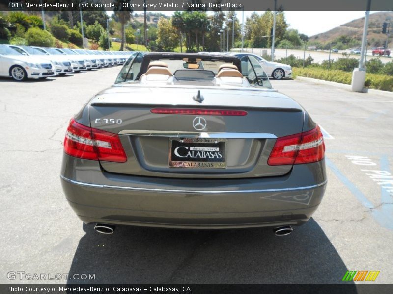 Olivine Grey Metallic / Natural Beige/Black 2013 Mercedes-Benz E 350 Cabriolet