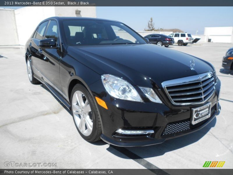Black / Black 2013 Mercedes-Benz E 350 Sedan