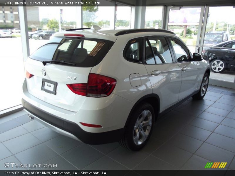 Mineral White Metallic / Black 2013 BMW X1 sDrive 28i